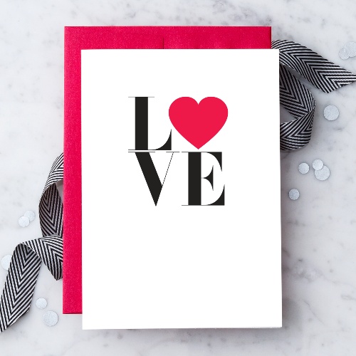 Design By Heart greeting card at Scent & Violet, flowers and gifts in Houston, TX