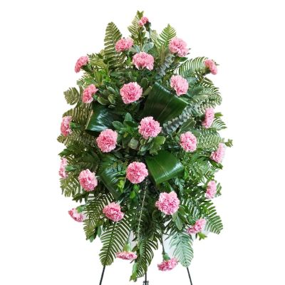 CALL FOR AVAILABILITY Pink carnations standing spray in Houston, TX