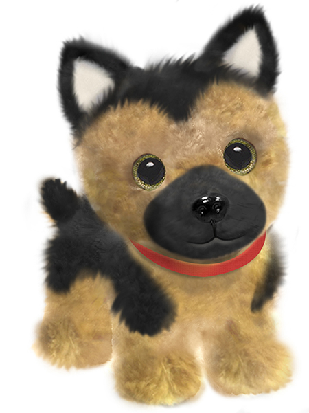 german shepherd stuffed toy