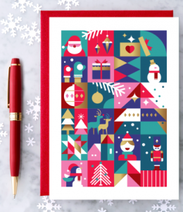 Greeting Card - Christmas in Houston, TX