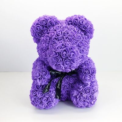 rose bear purple